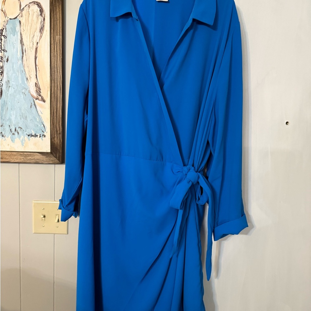 Blue Wrap Dress